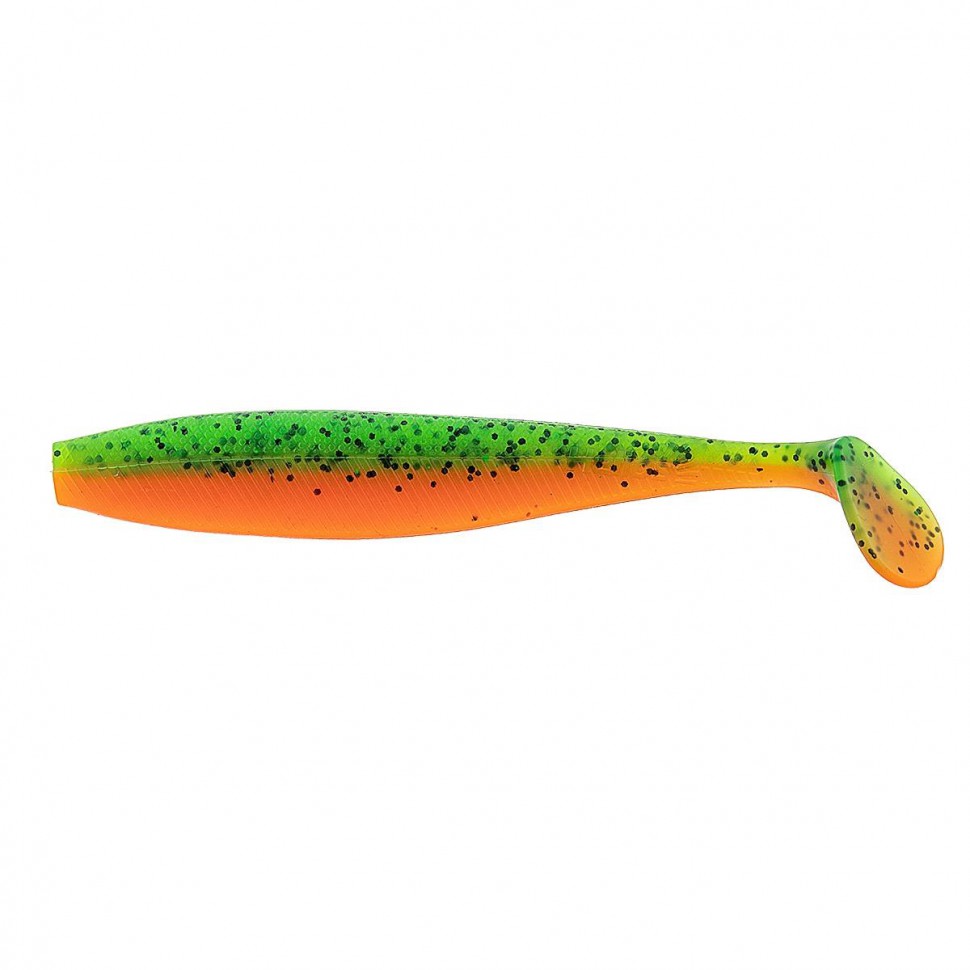 Виброхвост Helios Trofey 5.5"/14 см, цвет Pepper Green & Orange 4 шт HS-25-018 , 